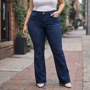 FRAME The Arrow Jeans Womens 32x33 High Rise Bootcut Dark Wash Designer NWT